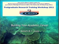 Building Your Academic Career - by Dr Kenneth Leung