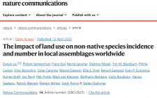 HKU scientist contributes to research assessing the impact of land use on non-native species incidence and number in local assemblages worldwide
